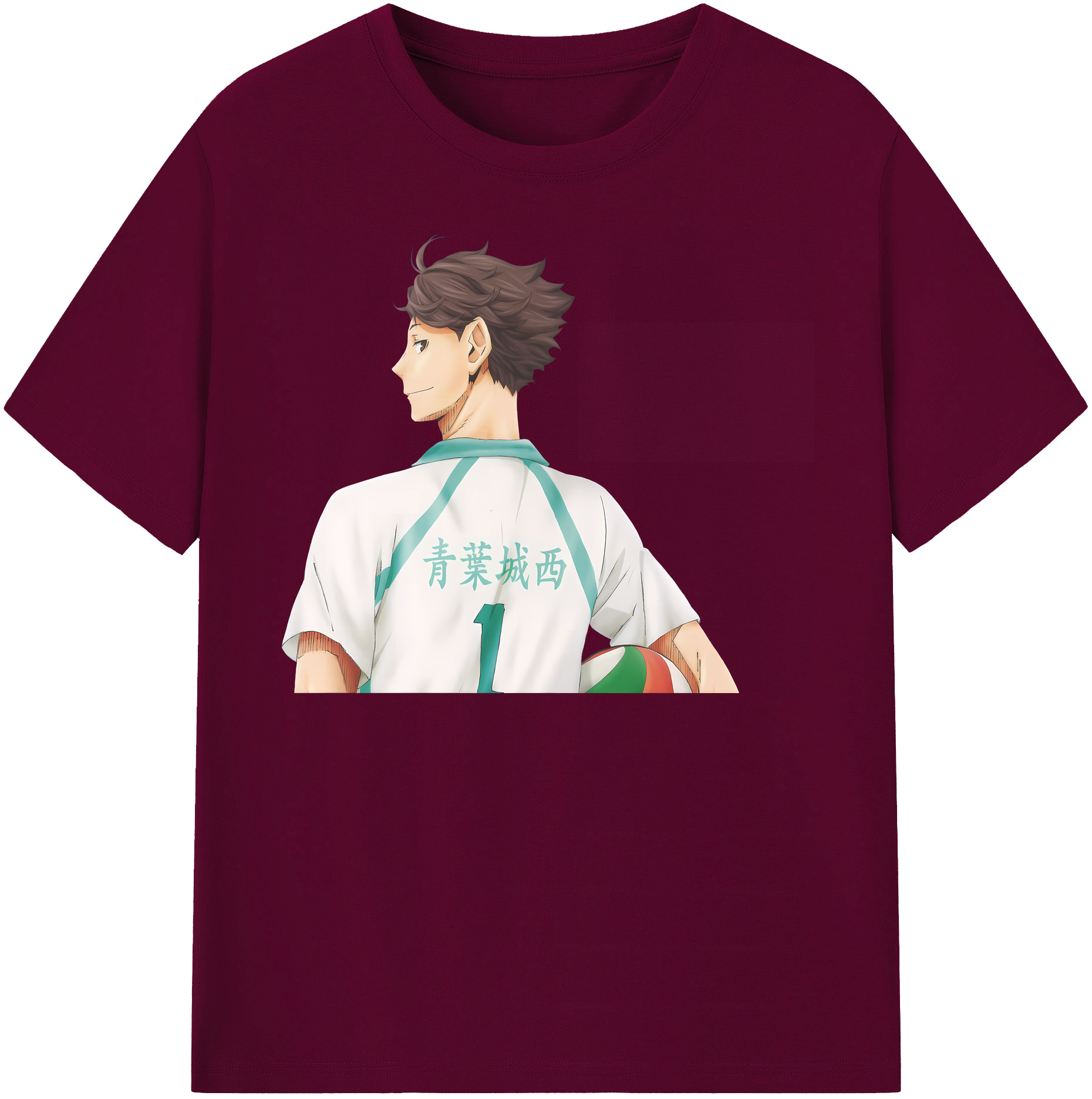 （画像用） ハイキュー!! Haikyu!! レディースカジュアルプリントTシャツ（綿100％）
